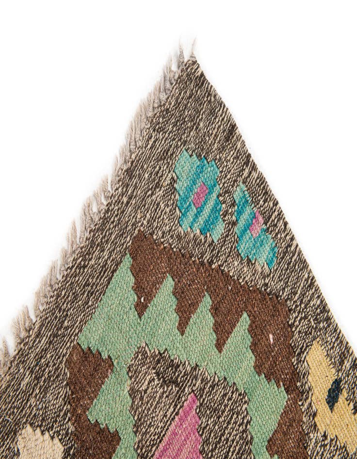 Detail image of  6' 3 x 8' 2  Hand Knotted Kilim Modern Wool Rug