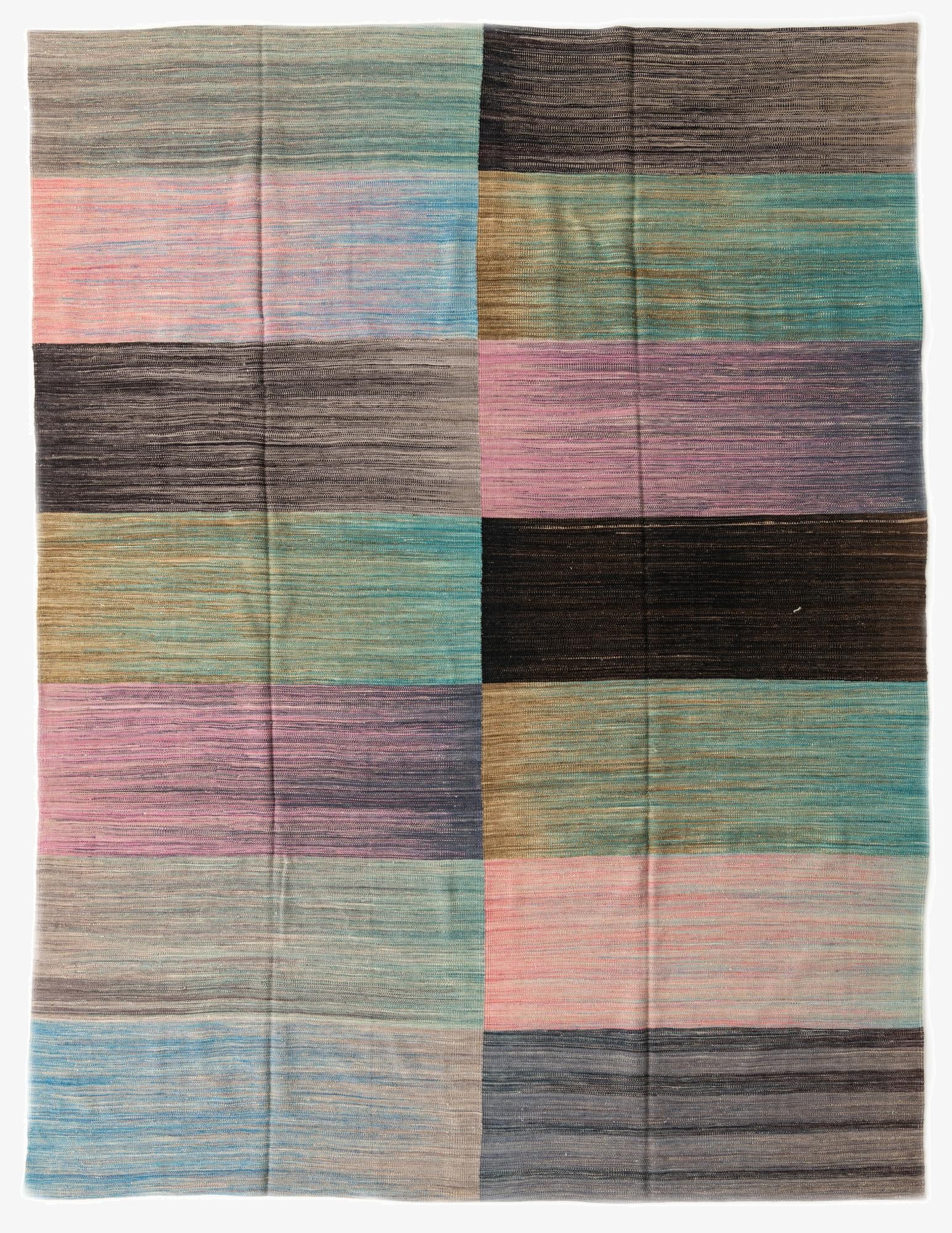  8' 9 x 11' 7  Hand Woven Kilim Modern Wool Rug