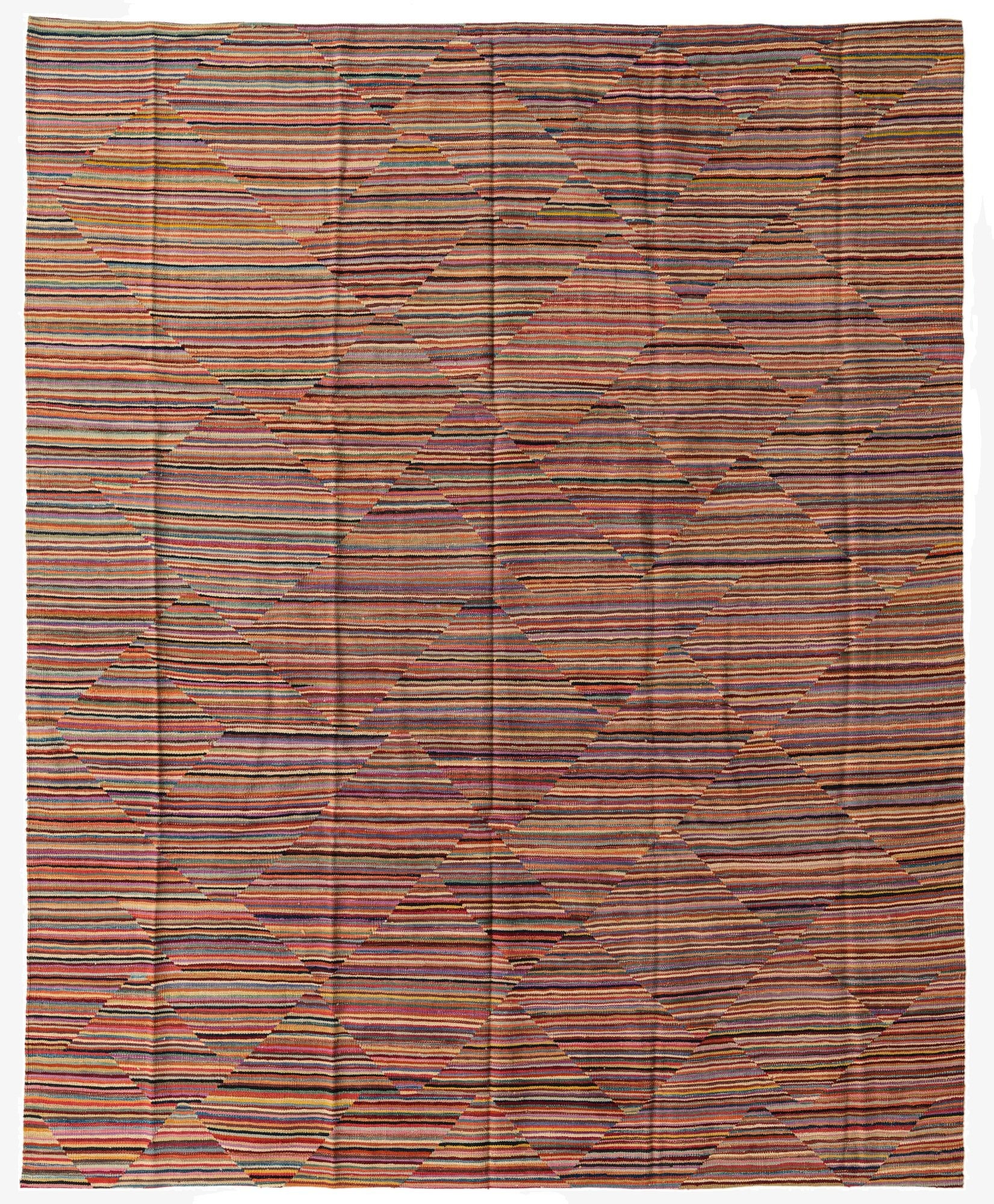  8' x 9' 9  Hand Woven Kilim Modern Wool Rug