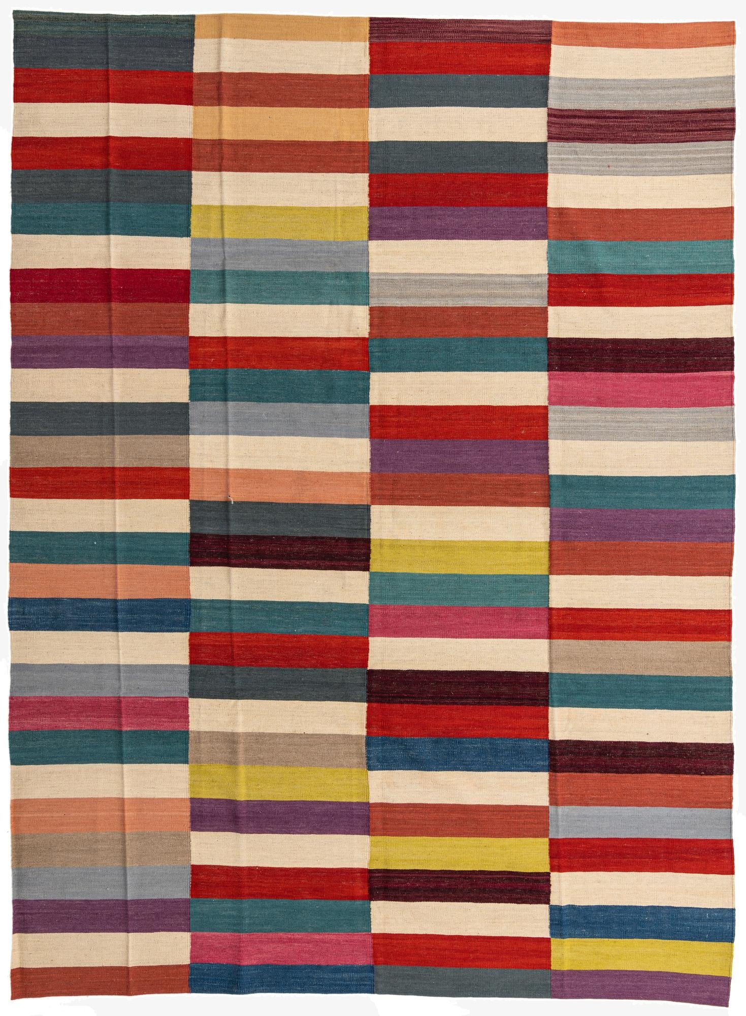  8' 3 x 11' 3  Hand Woven Kilim Modern Wool Rug