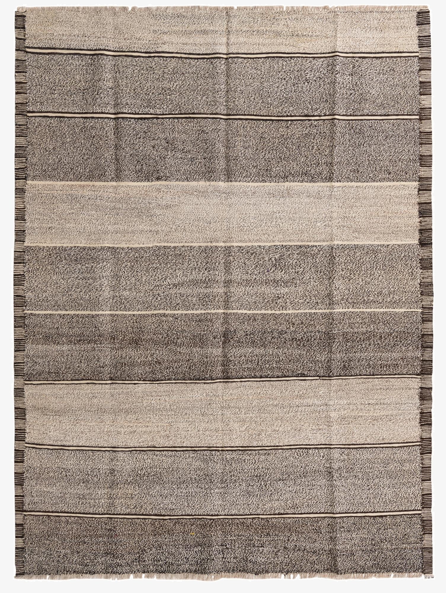  6' 10 x 9' 2  Hand Woven Kilim Modern Wool Rug