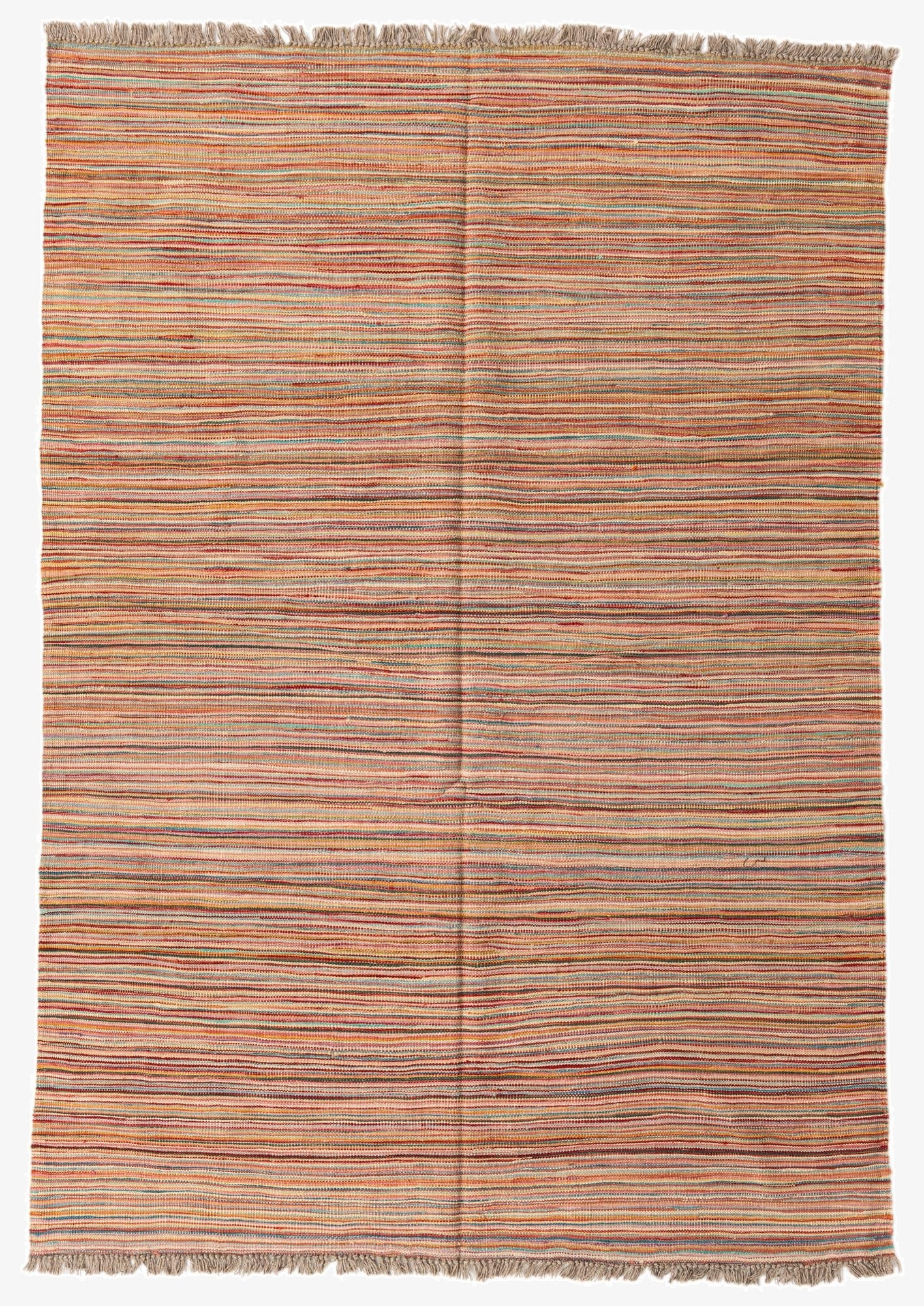  5' 6 x 7' 10  Hand Woven Kilim Modern Wool Rug