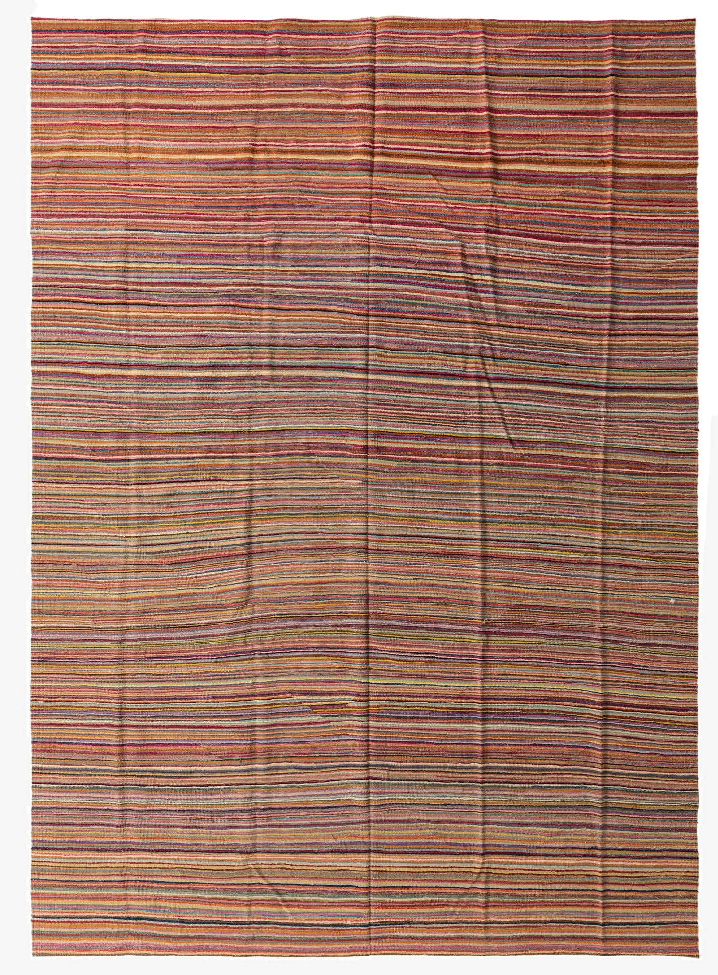  10' 1 x 14'  Hand Woven Kilim Modern Wool Rug