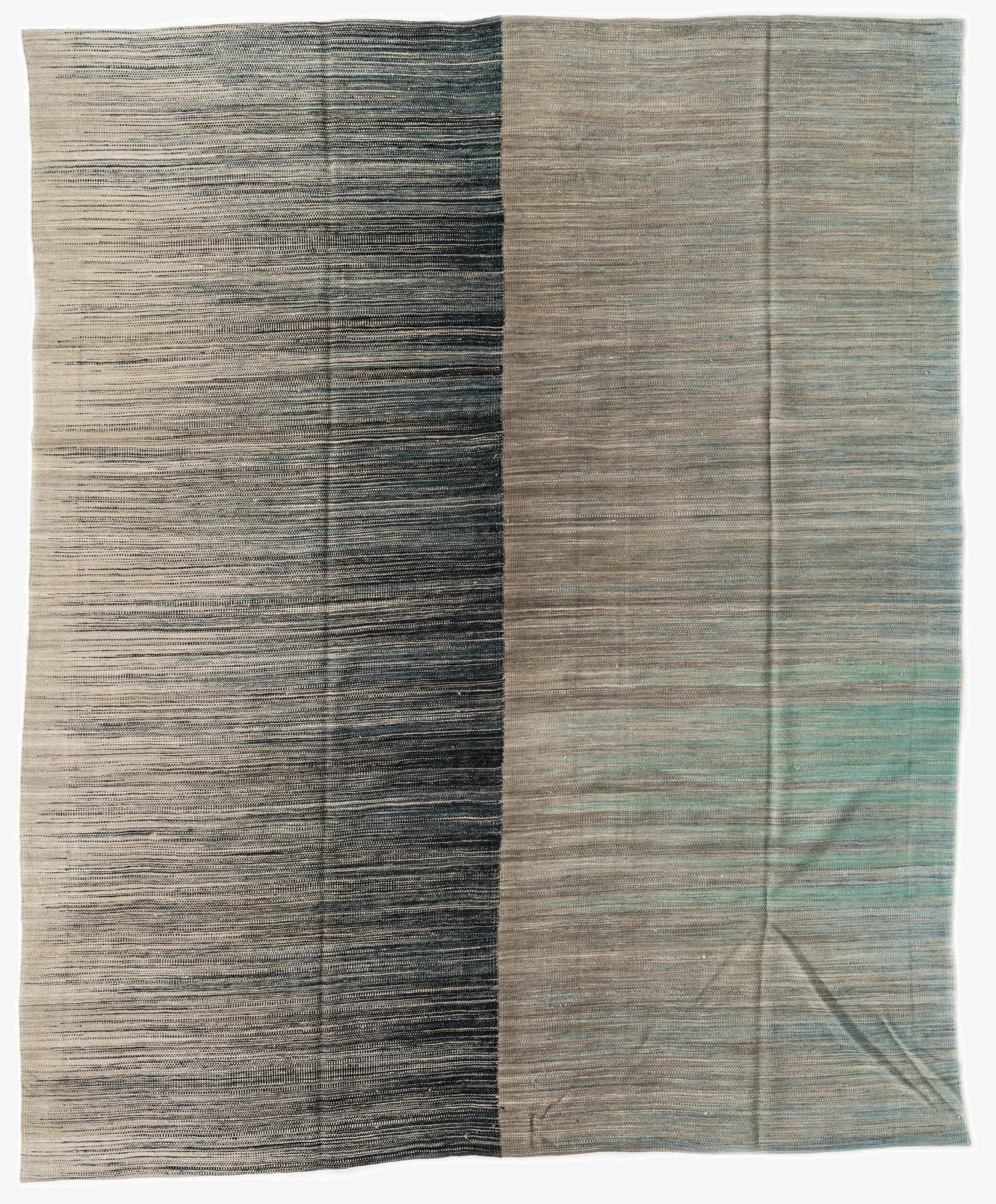  7' 10 x 9' 6  Hand Woven Kilim Modern Wool Rug