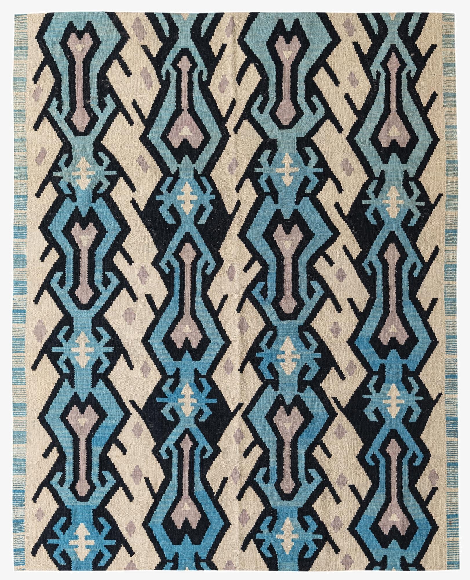  6' 2 x 7' 8  Hand Woven Kilim Modern Wool Rug