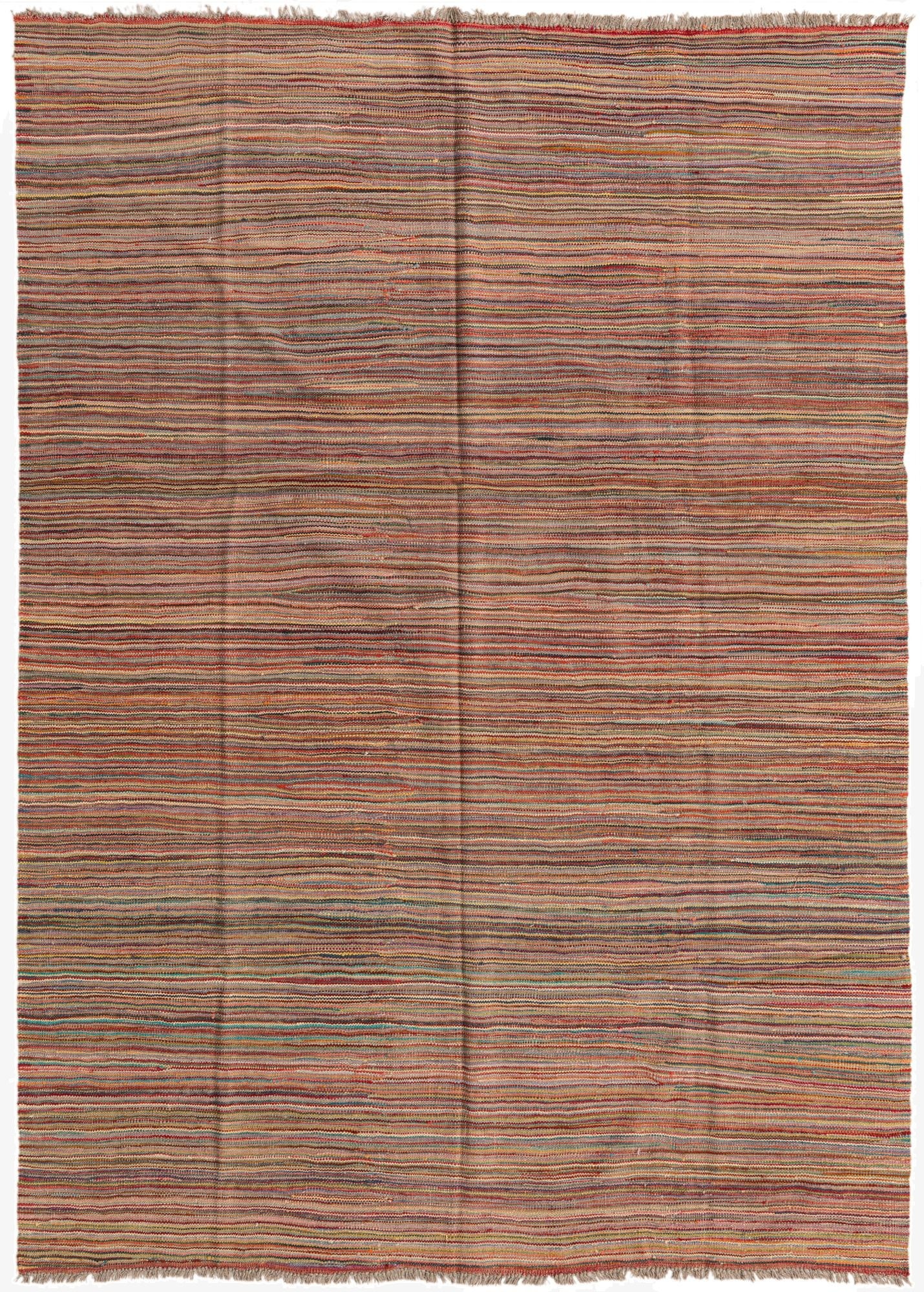  5' 10 x 8' 1  Hand Woven Kilim Modern Wool Rug