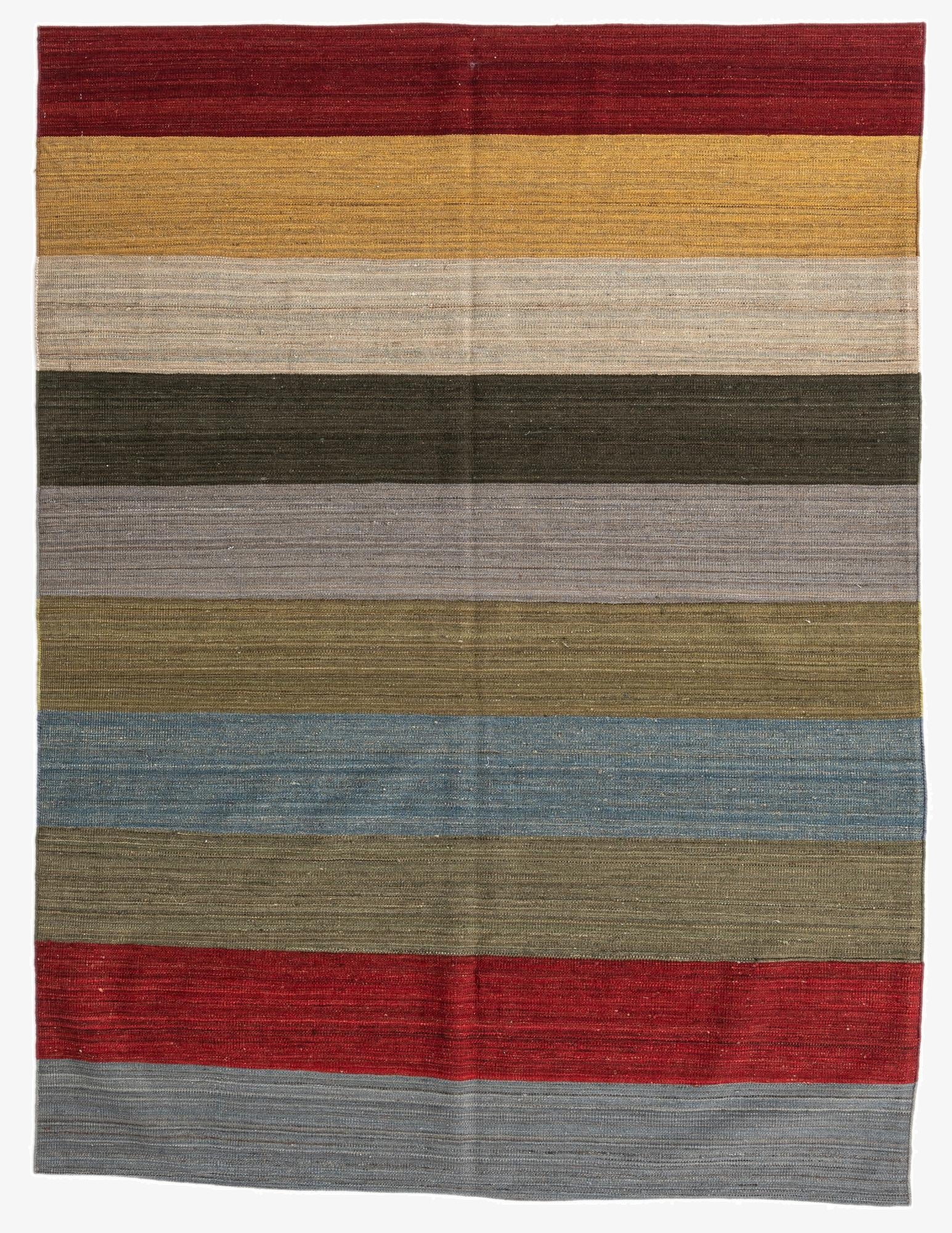  5' 10 x 7' 10  Hand Woven Kilim Modern Wool Rug