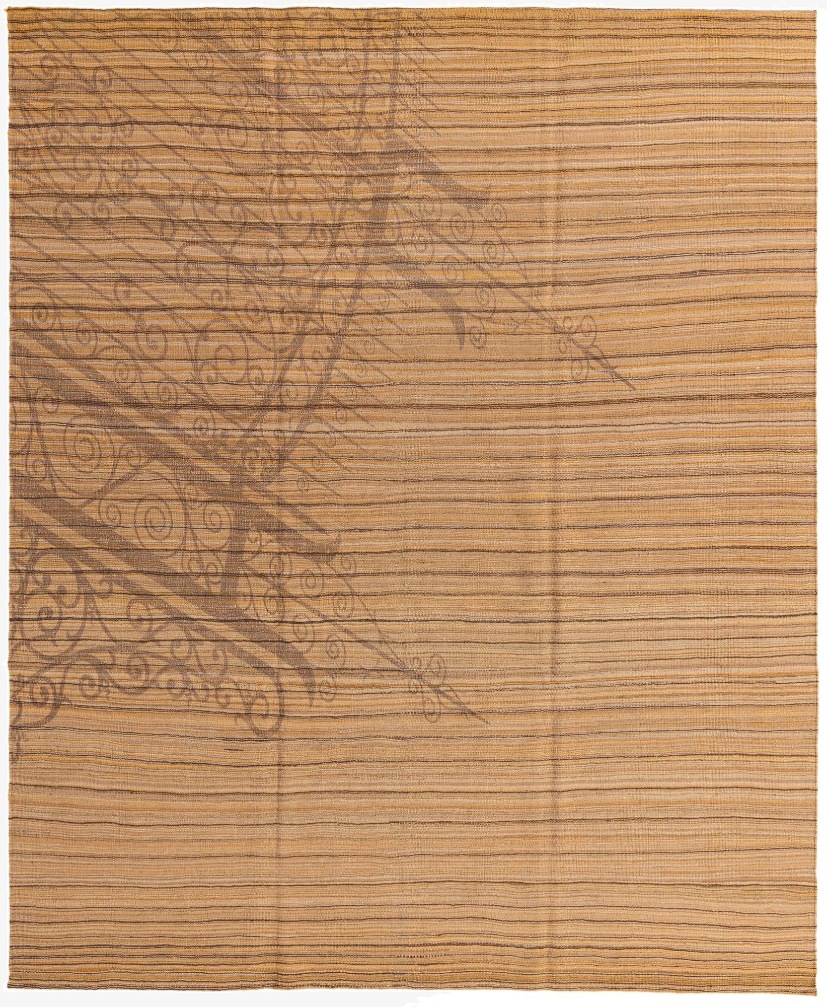  8' 4 x 10' 2  Hand Woven Kilim Modern Wool Rug