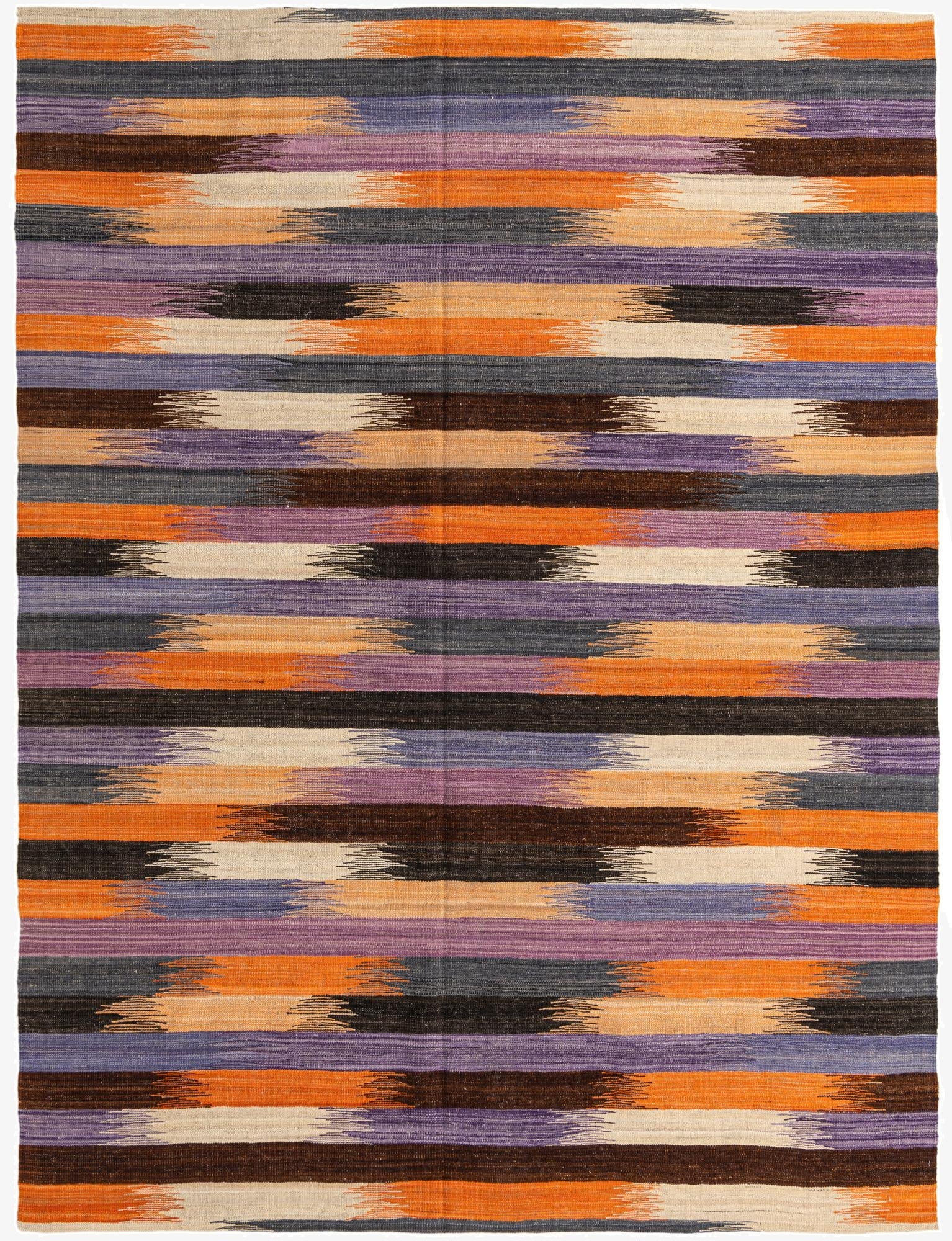  6' 10 x 9'  Hand Woven Kilim Modern Wool Rug