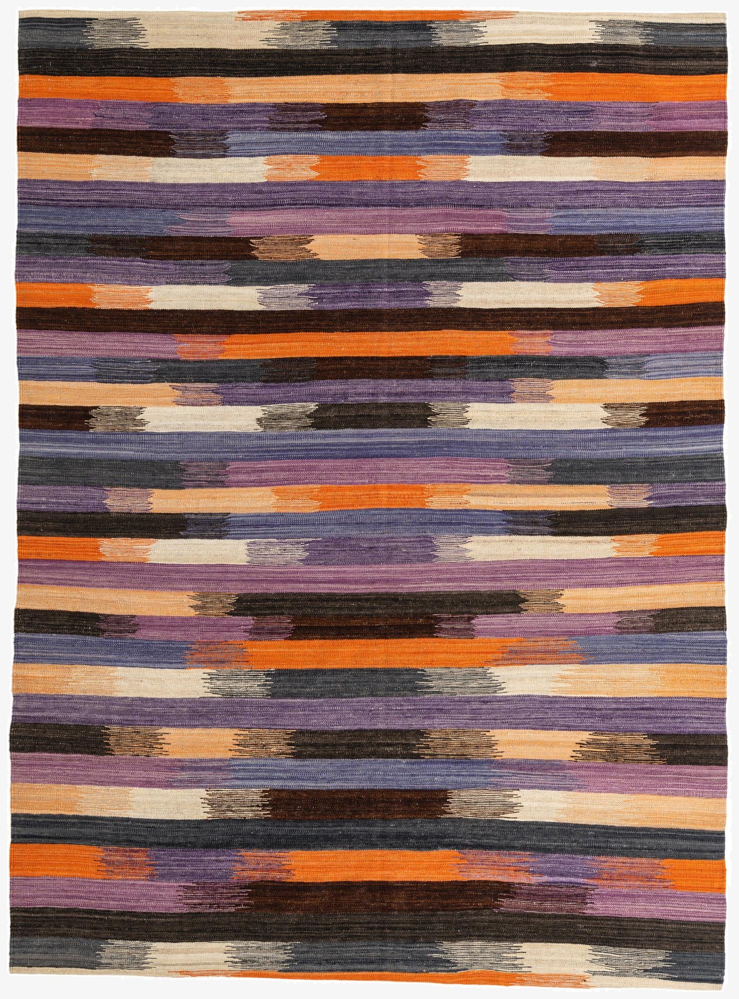  7' x 9' 5  Hand Woven Kilim Modern Wool Rug