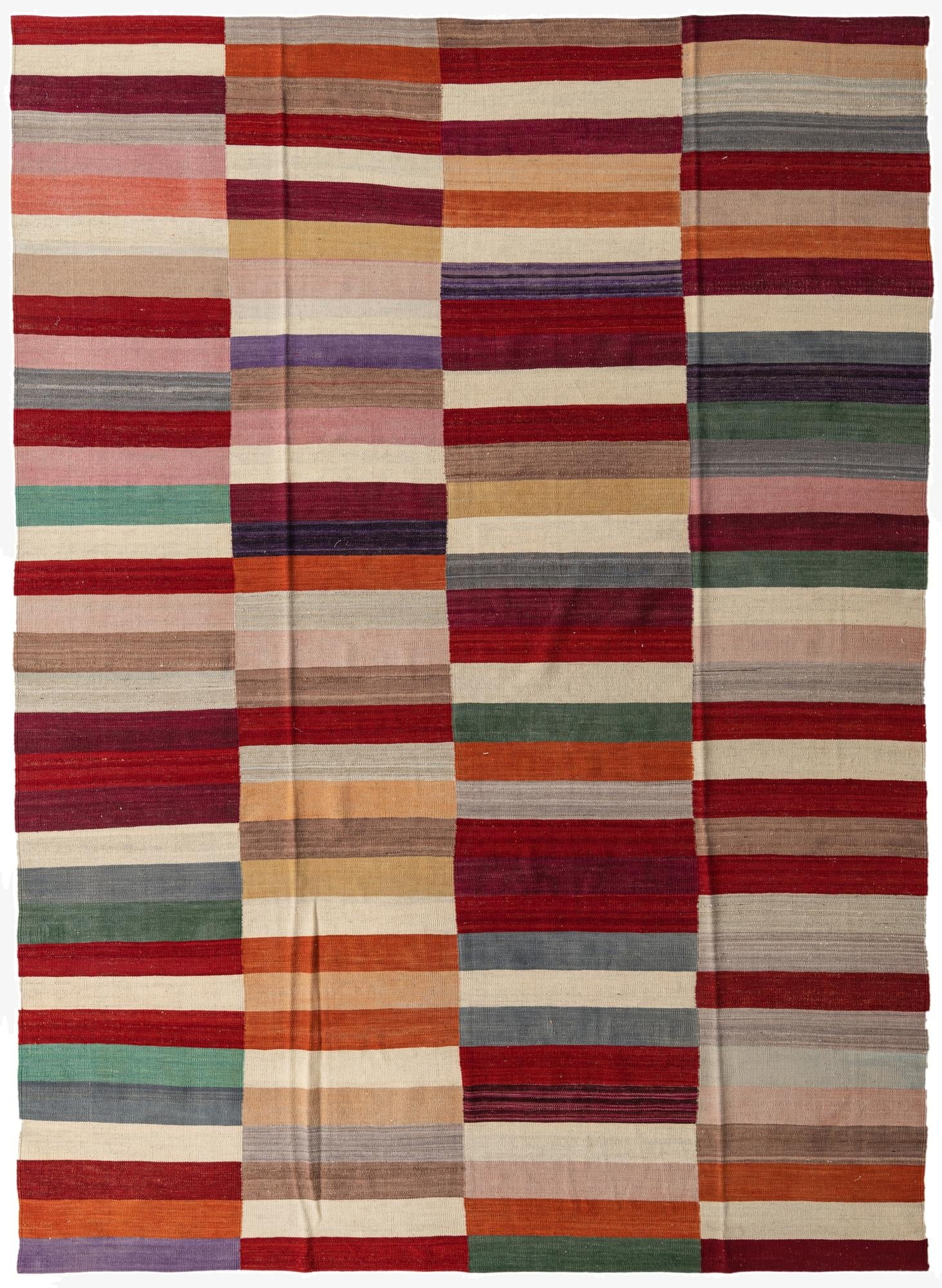  8' 4 x 11' 5  Hand Woven Kilim Modern Wool Rug