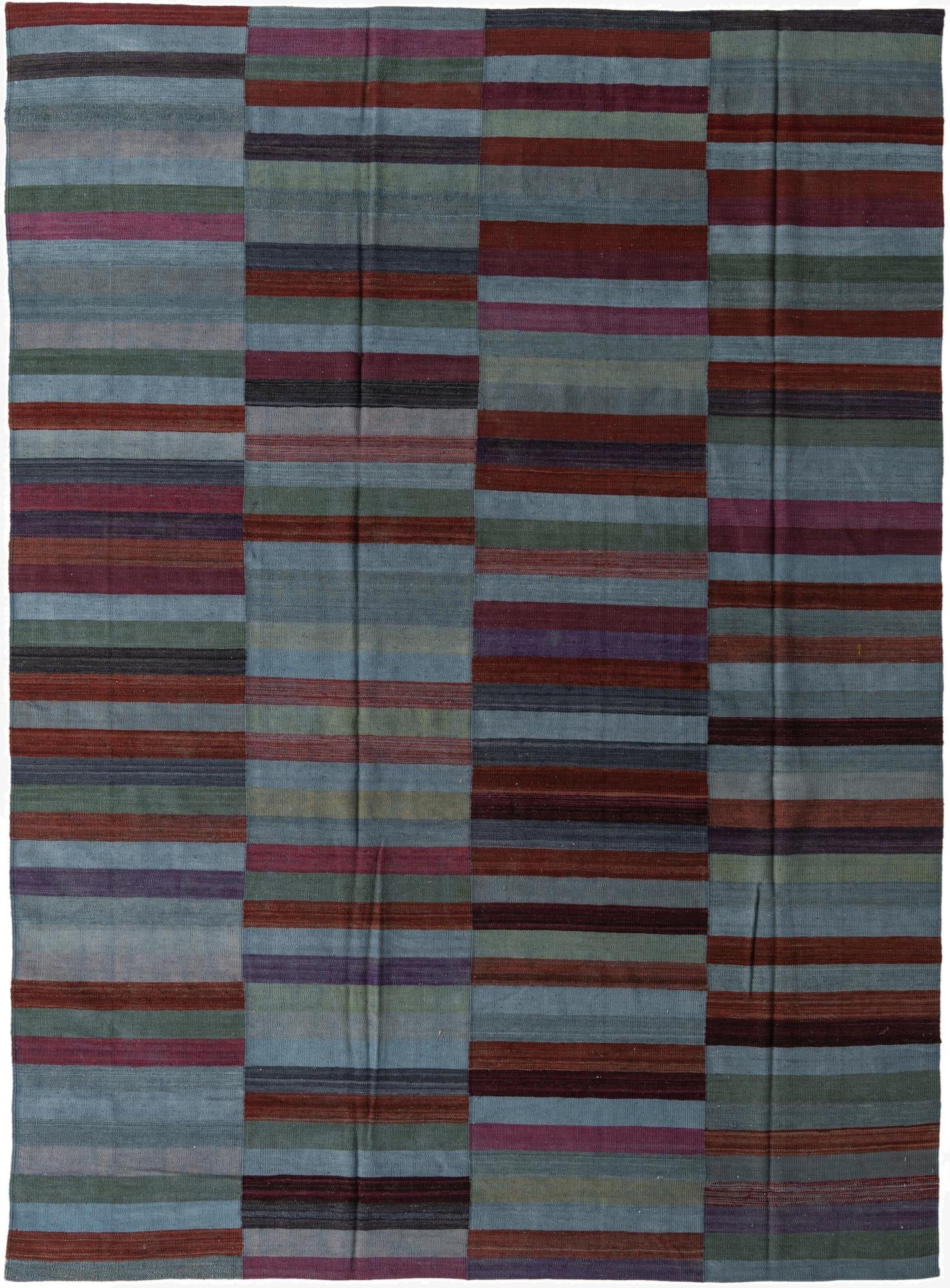 8' 4 x 11' 4  Hand Woven Kilim Modern Wool Rug