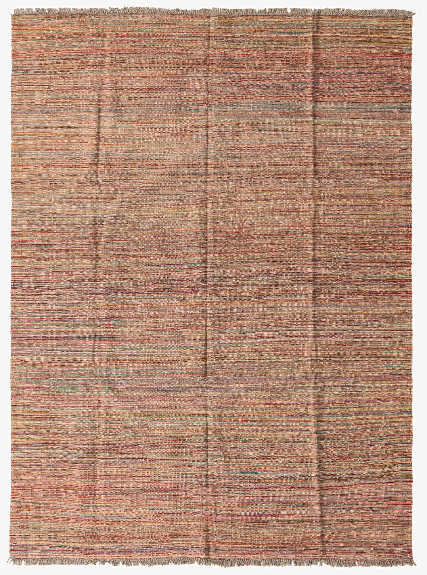  5' 10 x 8'  Hand Woven Kilim Modern Wool Rug