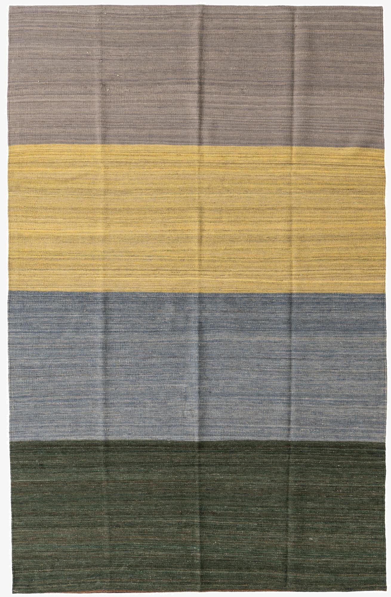  5' x 7' 10  Hand Woven Kilim Modern Wool Rug