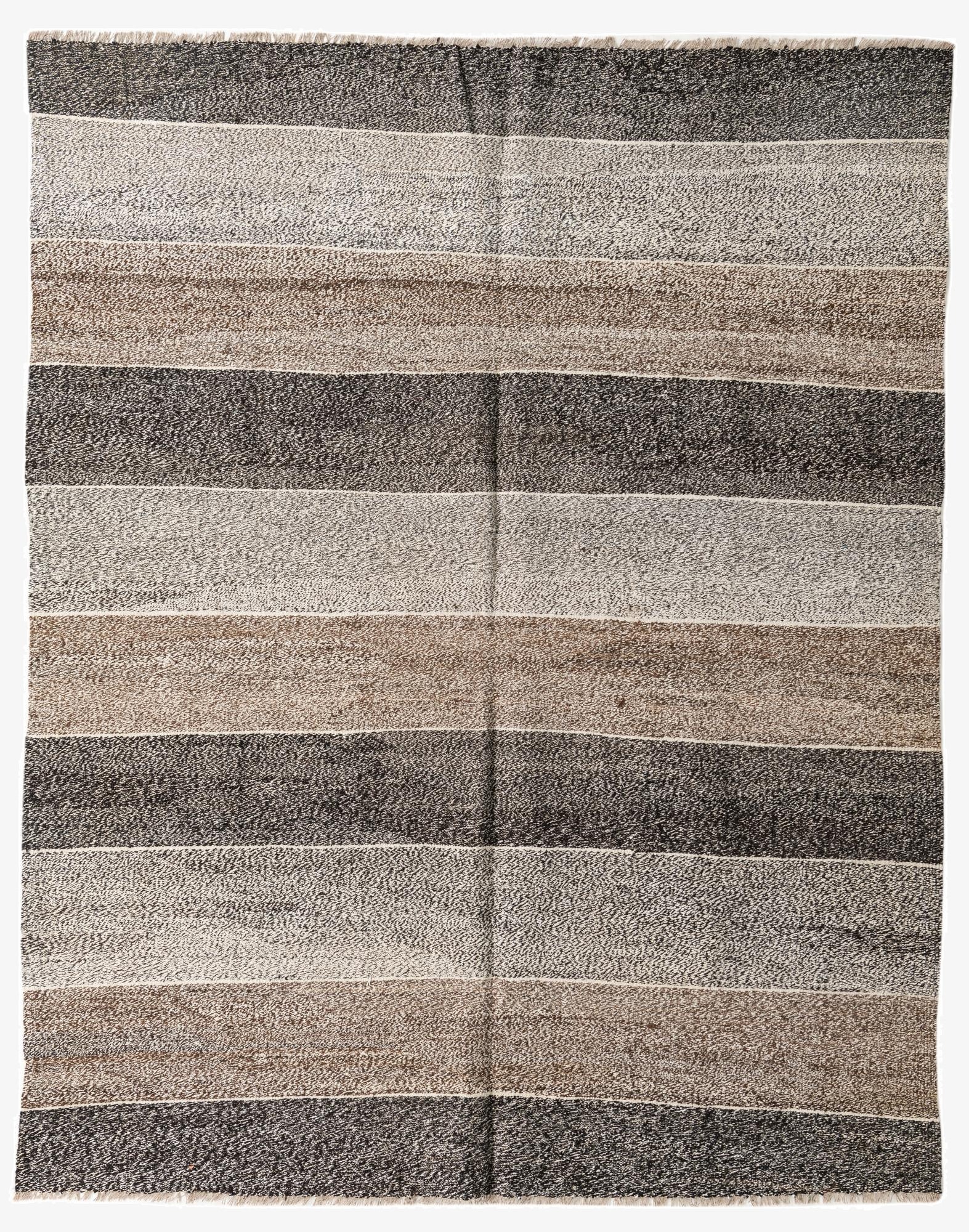  7' 3 x 9'  Hand Woven Kilim Modern Wool Rug