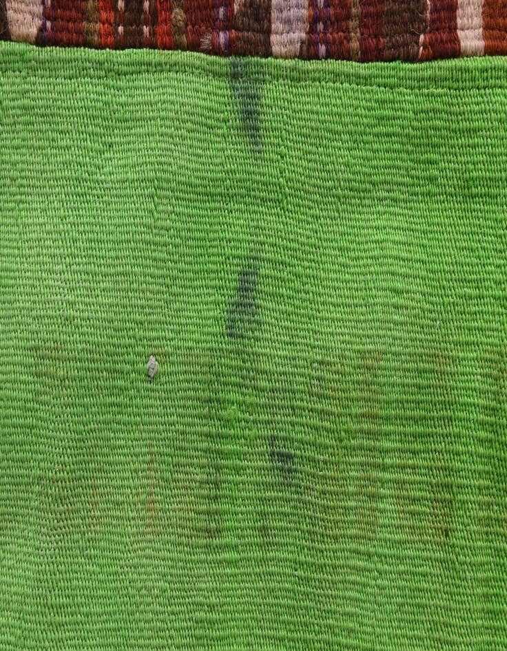 Detail image of  6' 7 x 9' 10  Hand Woven Kilim Patchwork Wool Rug