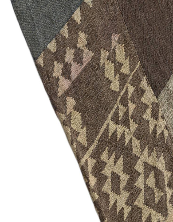 Detail image of  6' x 8' 3  Hand Woven Kilim Patchwork Wool Rug