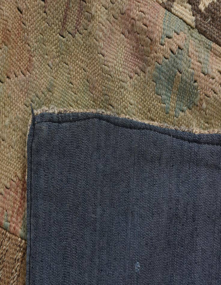 Detail image of  6' x 8' 3  Hand Woven Kilim Patchwork Wool Rug