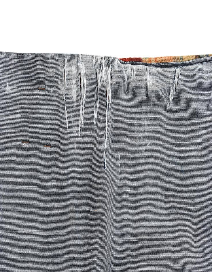 Detail image of  4' x 6'  Hand Woven Kilim Patchwork Wool Rug