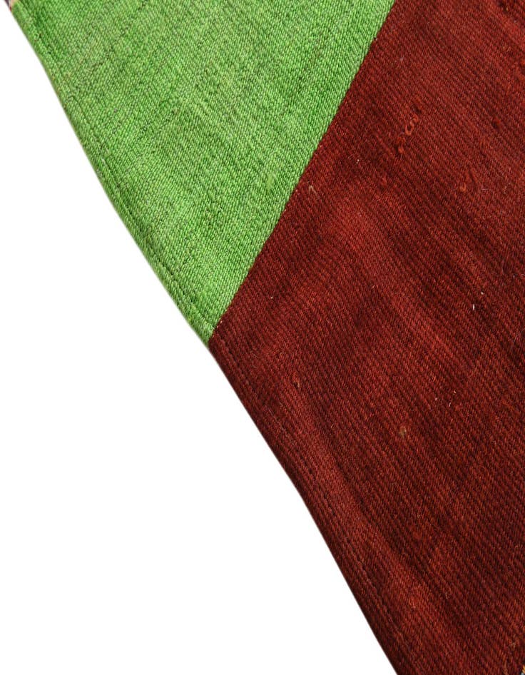 Detail image of  5' 7 x 8'  Hand Woven Kilim Patchwork Wool Rug