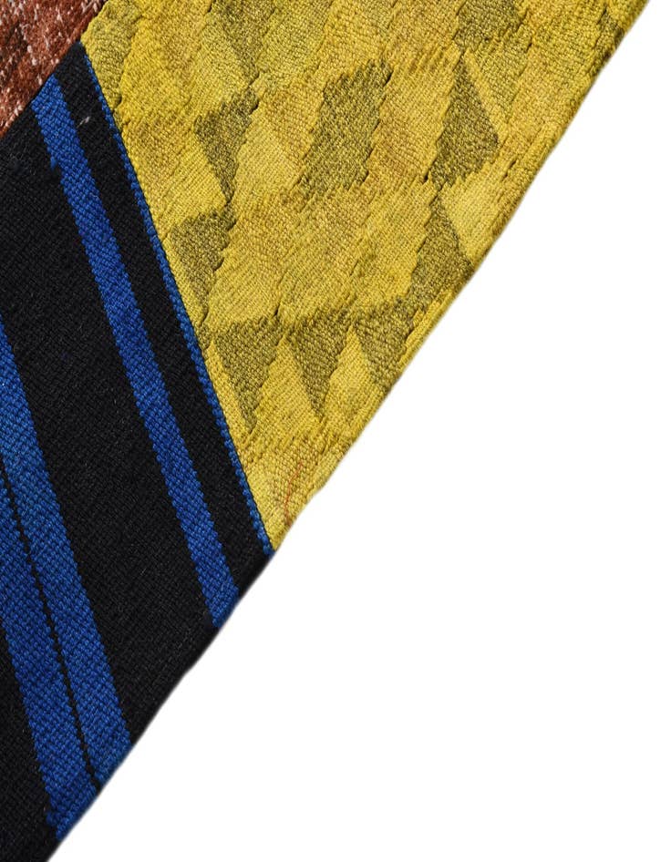 Detail image of  5' 5 x 7' 10  Hand Woven Kilim Patchwork Wool Rug