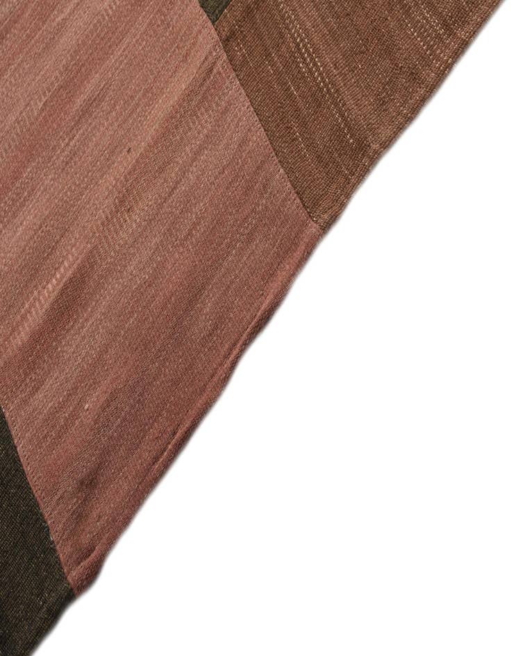 Detail image of  9' 2 x 13' 2  Hand Woven Kilim Patchwork Wool Rug