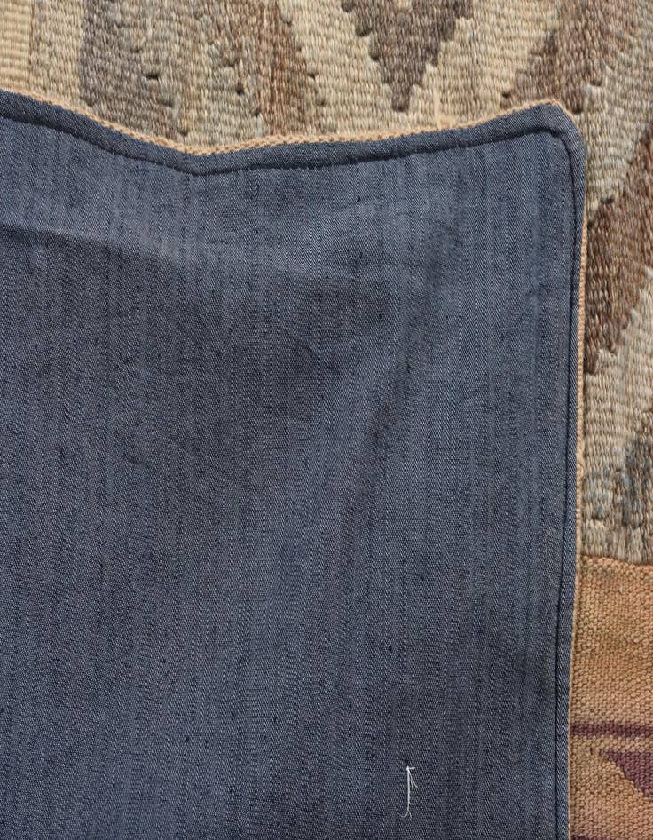 Detail image of  6' 8 x 9' 2  Hand Woven Kilim Patchwork Wool Rug