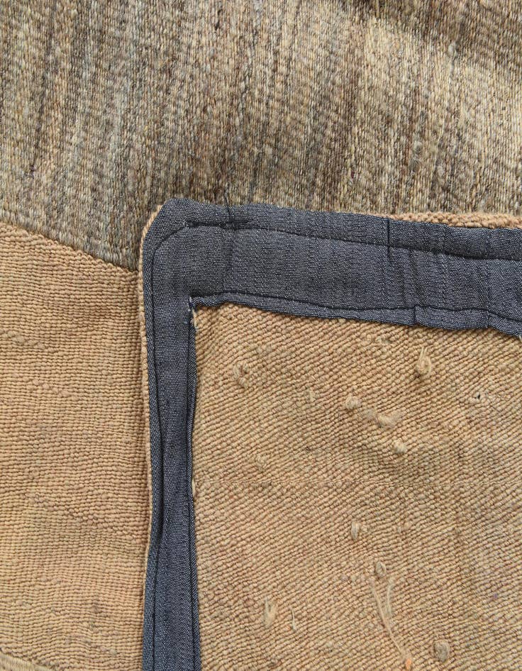 Detail image of  5' 4 x 8'  Hand Woven Kilim Patchwork Wool Rug