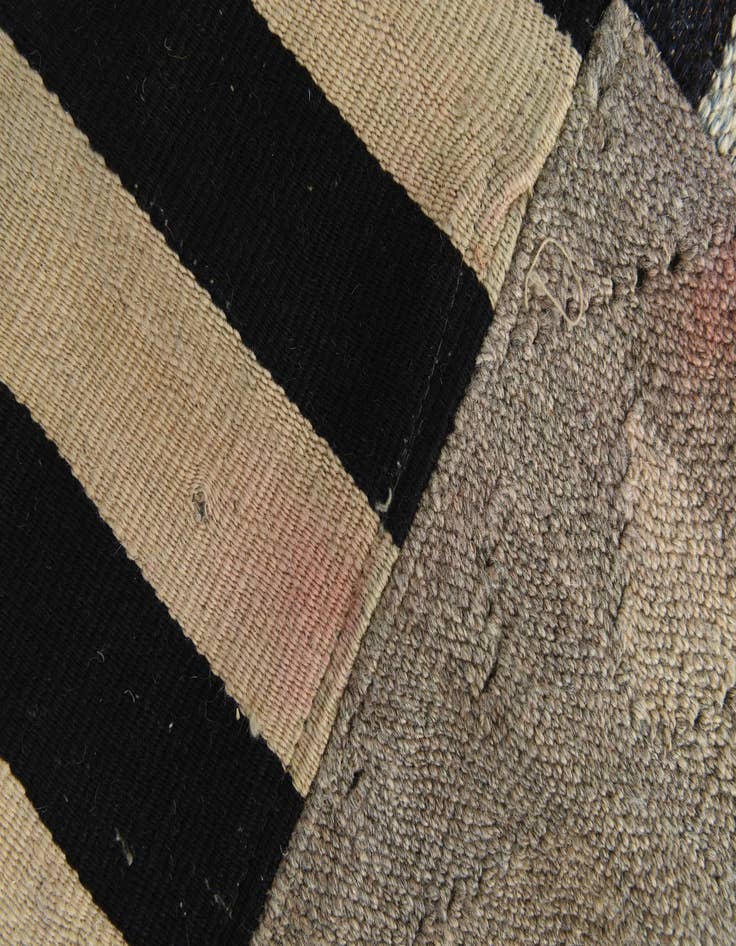 Detail image of  5' 5 x 7' 10  Hand Woven Kilim Patchwork Wool Rug