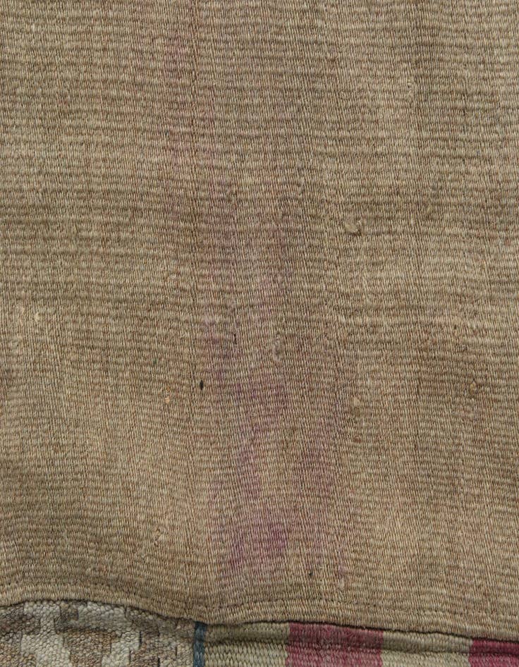 Detail image of  6' 5 x 9' 9  Hand Woven Kilim Patchwork Wool Rug