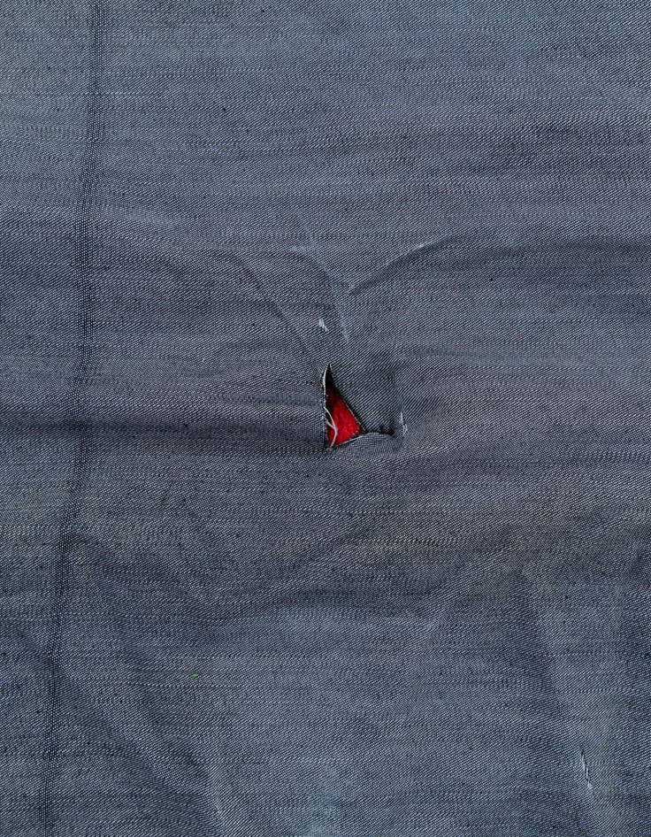 Detail image of  4' 2 x 6'  Hand Woven Kilim Patchwork Wool Rug