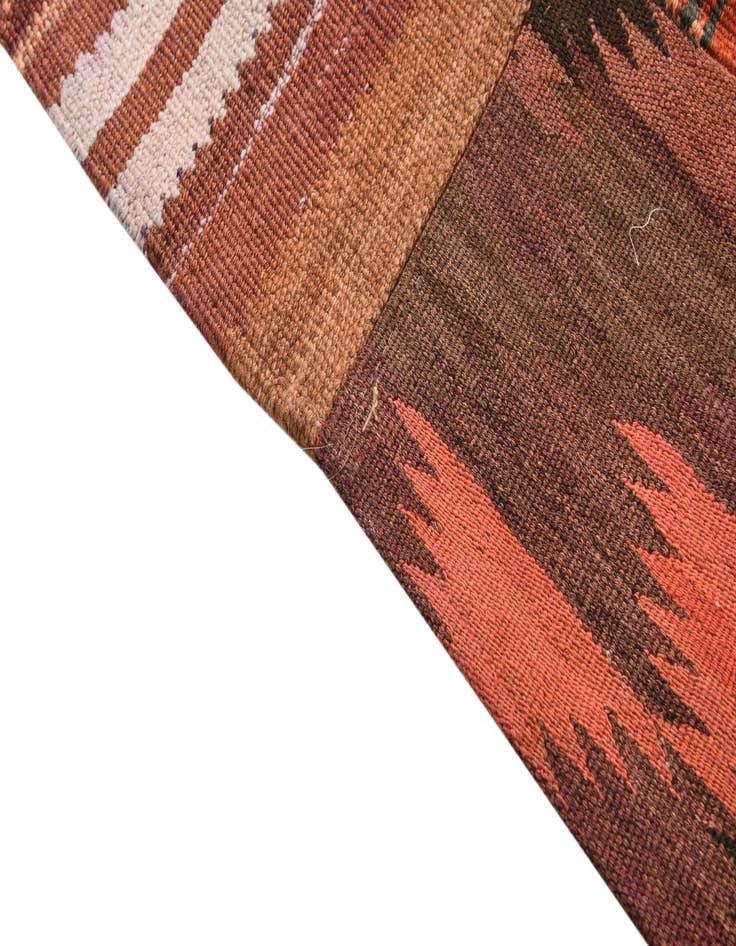 Detail image of  4' x 6'  Hand Woven Kilim Patchwork Wool Rug