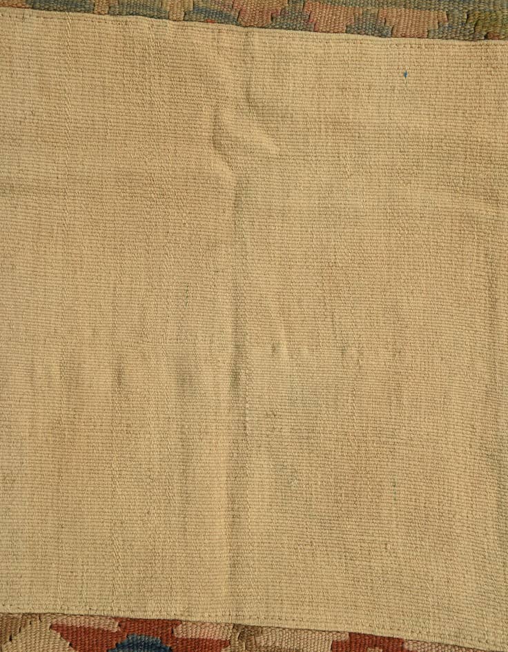 Detail image of  7' 1 x 9' 10  Hand Woven Kilim Patchwork Wool Rug