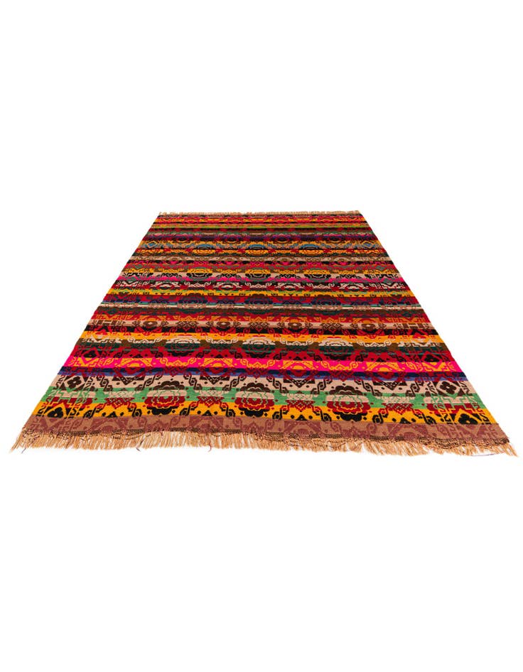 Detail image of  7' 8 x 9' 7  Hand Woven Kilim Wool Rug