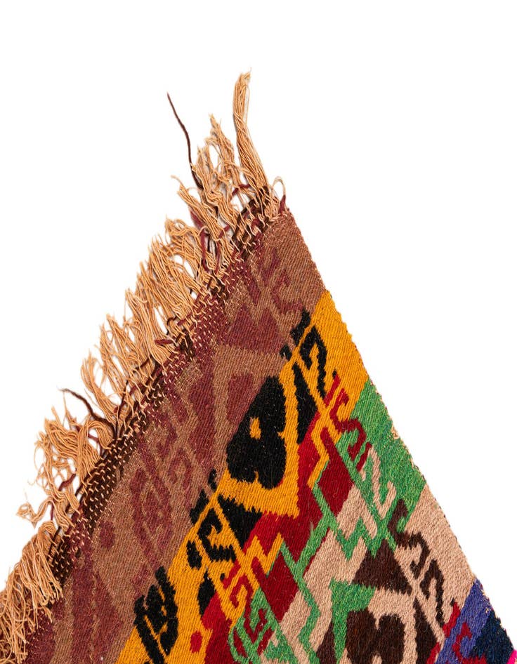 Detail image of  7' 8 x 9' 7  Hand Woven Kilim Wool Rug