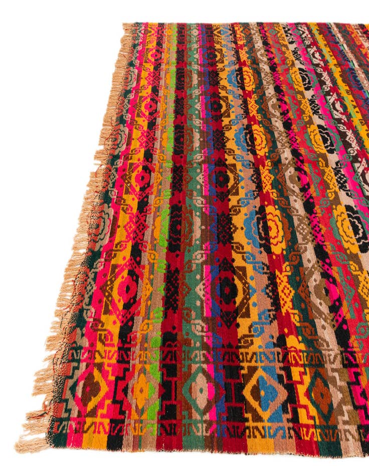 Detail image of  7' 8 x 9' 7  Hand Woven Kilim Wool Rug