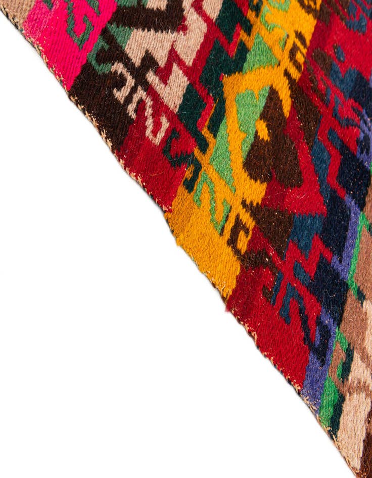 Detail image of  7' 8 x 9' 7  Hand Woven Kilim Wool Rug