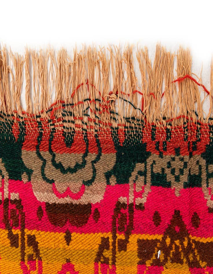 Detail image of  7' 8 x 9' 7  Hand Woven Kilim Wool Rug
