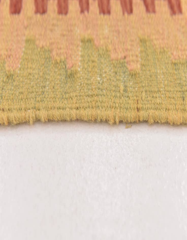 Detail image of  3' 4 x 5' 2  Hand Woven Kilim Waziri Wool Rug