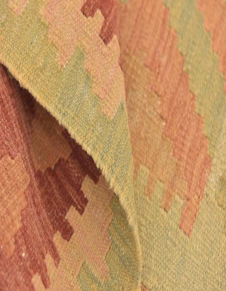 Detail image of  3' 4 x 5' 2  Hand Woven Kilim Waziri Wool Rug