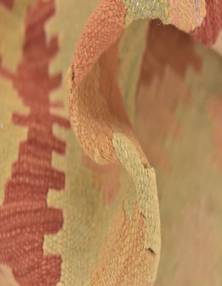 Detail image of  3' 4 x 5' 2  Hand Woven Kilim Waziri Wool Rug