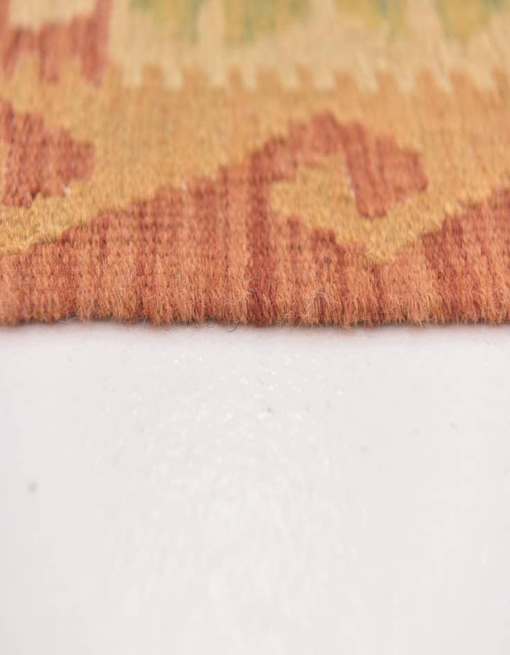 Detail image of  3' 2 x 5' 2  Hand Woven Kilim Waziri Wool Rug