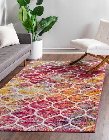  3' x 5' 3 Lattice Frieze Rug