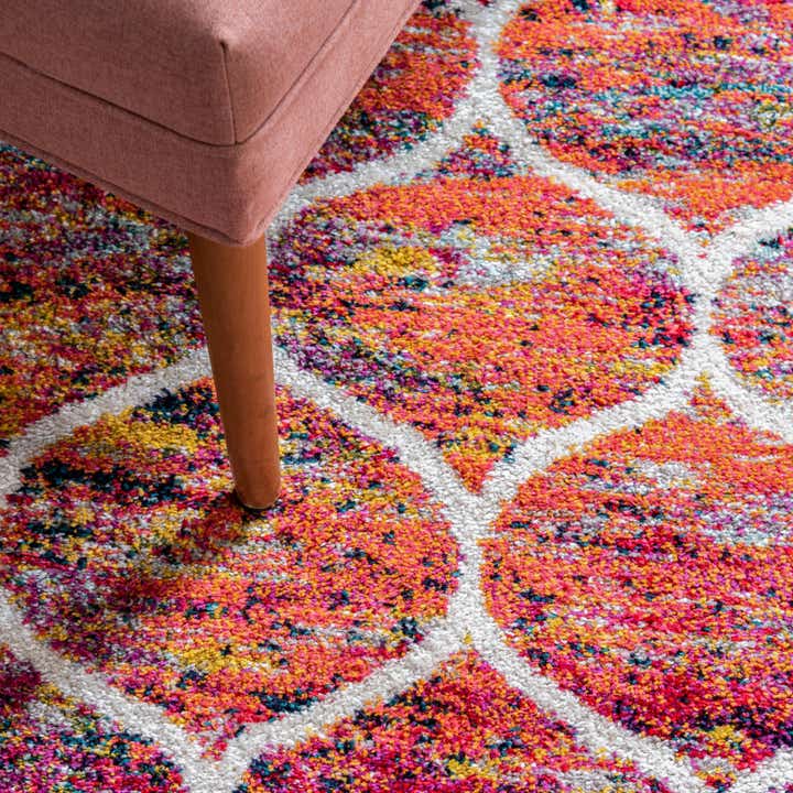 Multicolor 9' x 12' Lattice Frieze Rug | Rugs.com