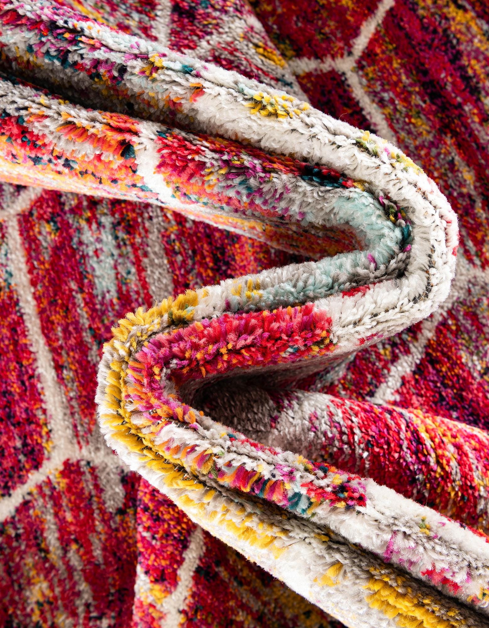 Multicolor 9' x 12' Lattice Frieze Rug | Rugs.com