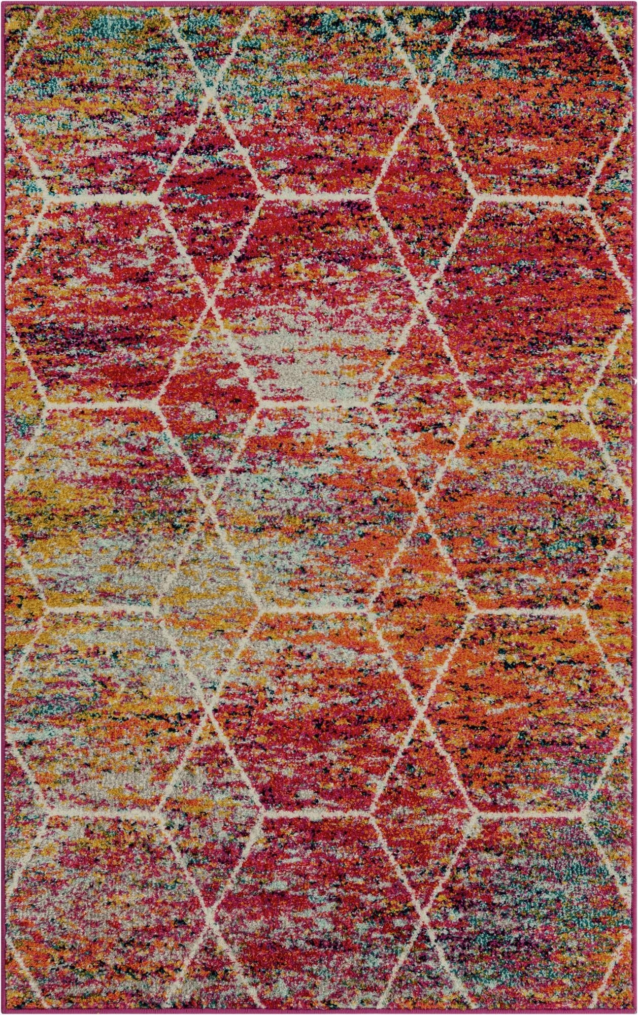  3' x 5' 3 Lattice Frieze Rug