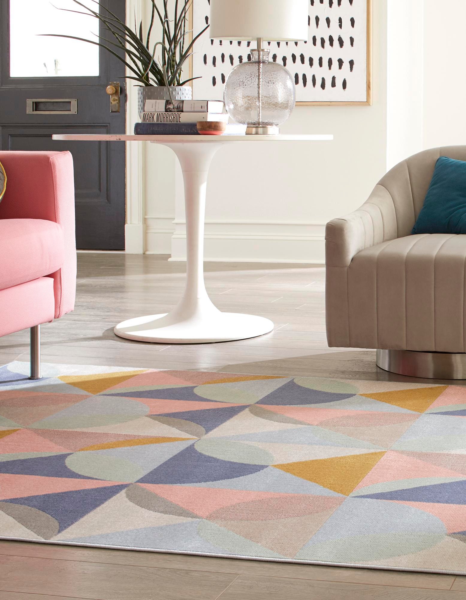 Multicolor 4' x 6' Lotus Rug | Rugs.com