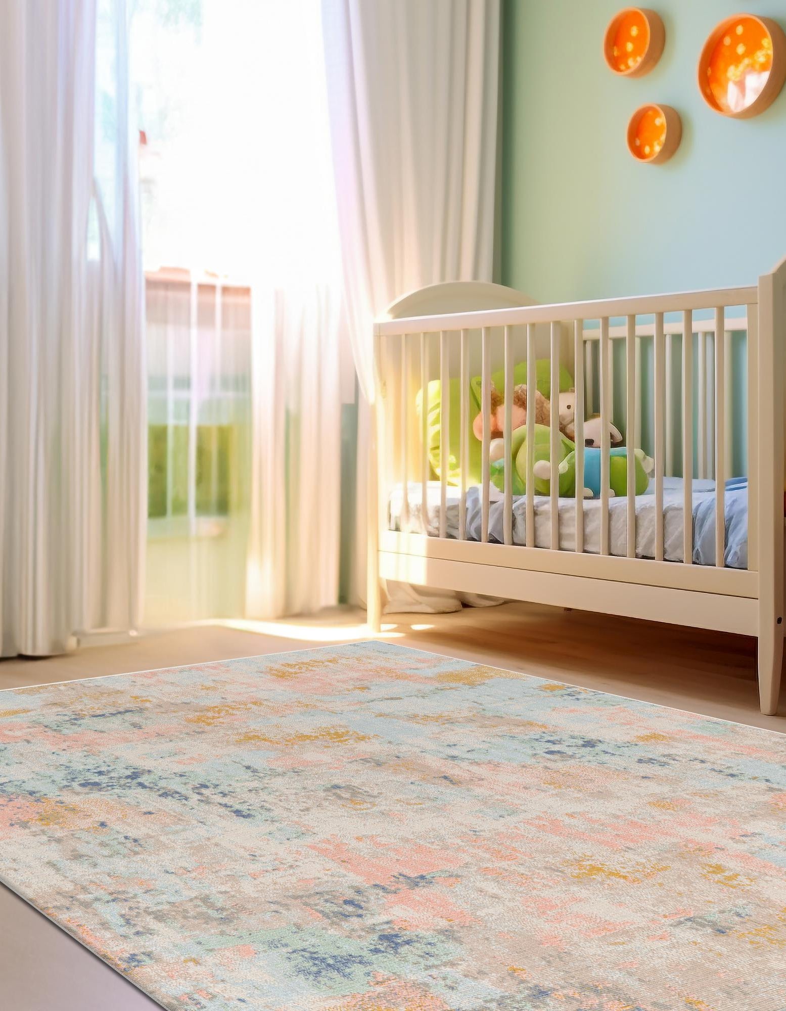 Multicolor 5' x 8' Lotus Rug | Rugs.com