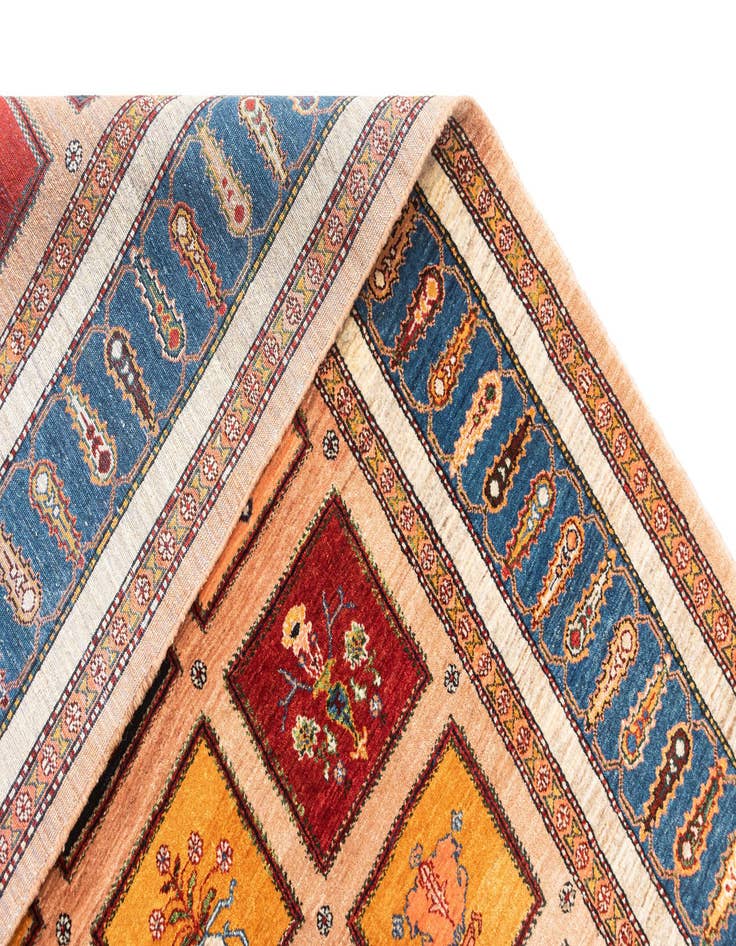 Detail image of  8' 9 x 11' 5  Hand Knotted Luribaft Rug