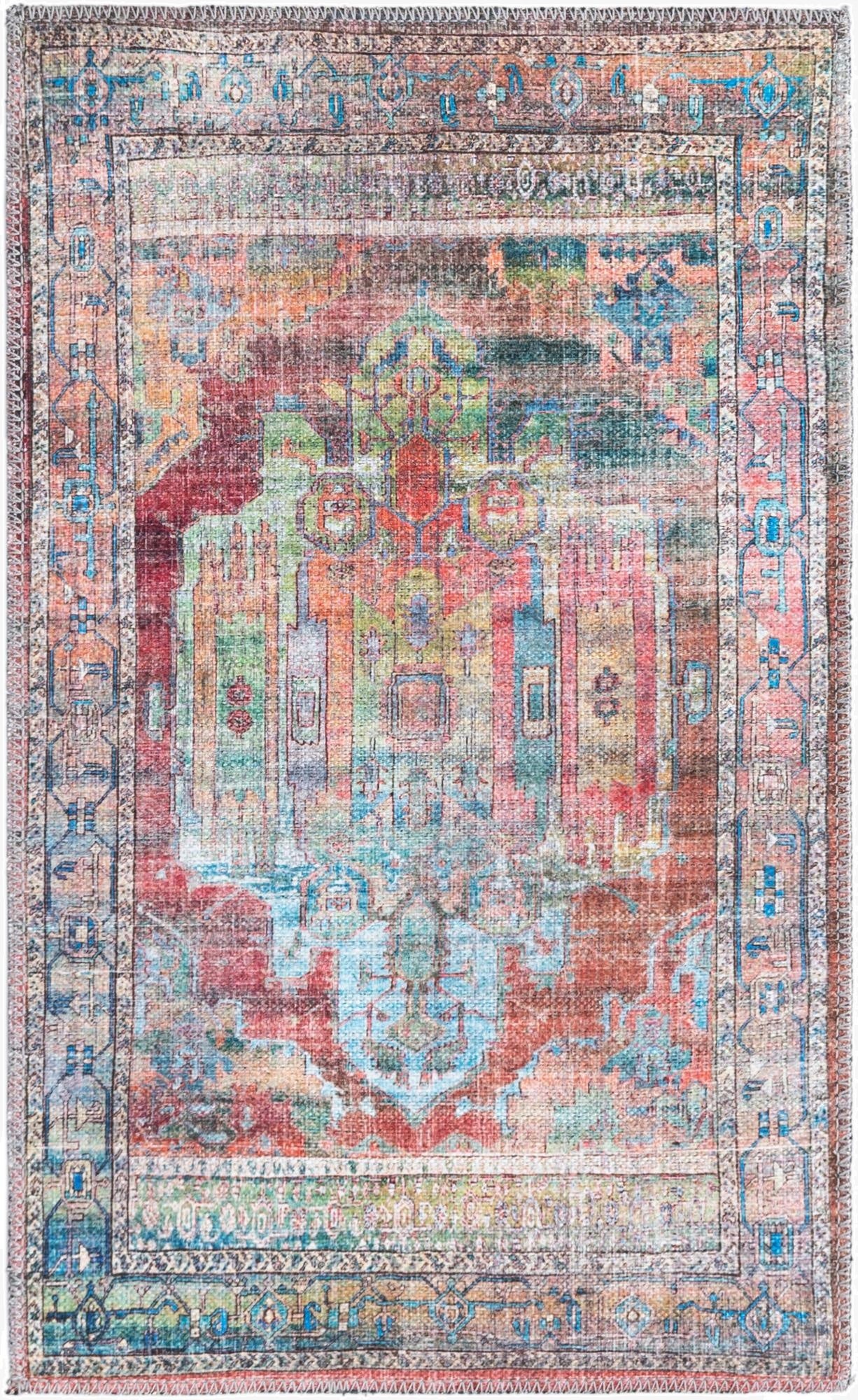  2' x 3'  Washable Maahru Rug